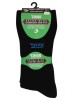 D555 Extra Wide Comfort Top Fit HAROLD Socks Black 3 pairs