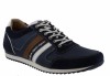 Australian Footwear Camaro Leather Trainer Mid Blue Combi