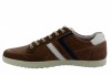 Australian Footwear Nothingham Leather Trainer Tan-Blue-White