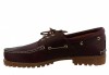 TIMBERLAND® AUTHENTIC 3-EYE BOAT SHOE FOR MEN IN BURGUNDY 50009