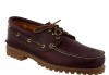 TIMBERLAND® AUTHENTIC 3-EYE BOAT SHOE FOR MEN IN BURGUNDY 50009