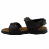 Josef Seibel Rafe Sandal Dark Brown and Black