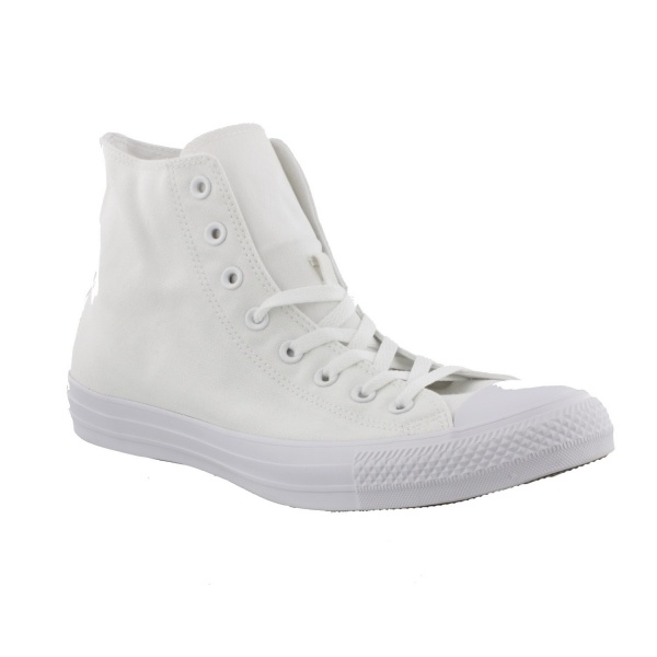 Converse Hi All Star Leather White Mono - Bigfootshoes