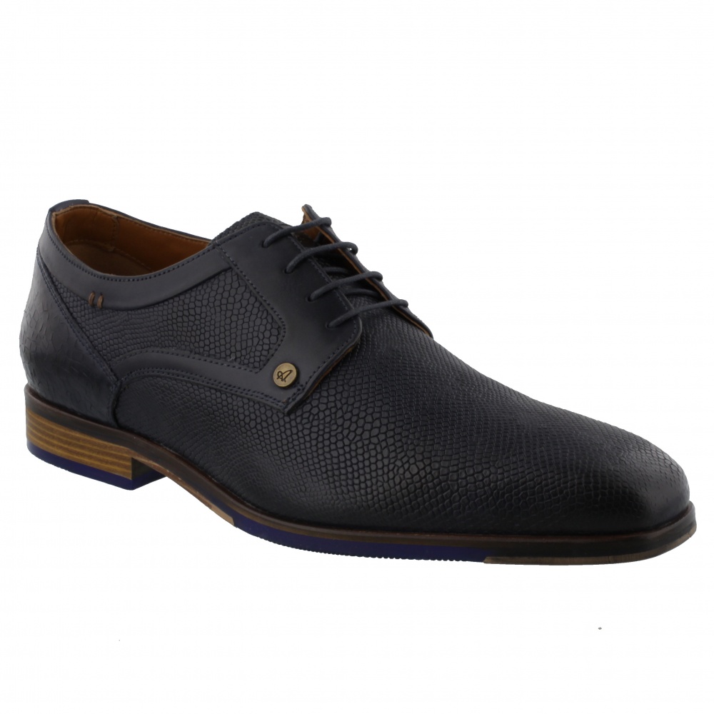 Australian Footwear Matteo Leather Dark Blue - Bigfootshoes
