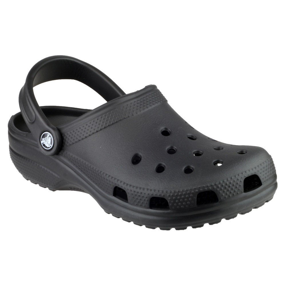 black clog crocs