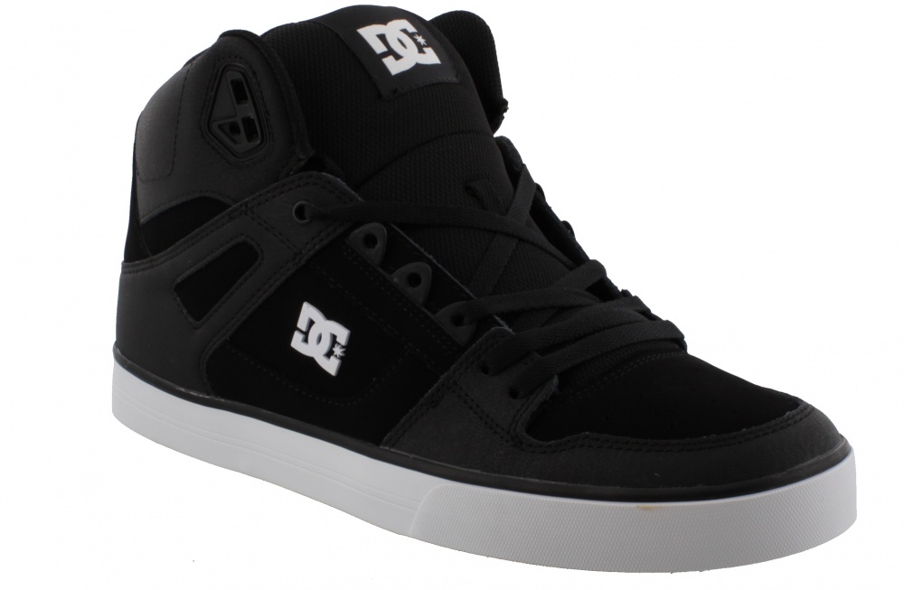 DC Shoes PURE HIGH-TOP WC BLW BLACK/BLACK/WHITE - Bigfootshoes