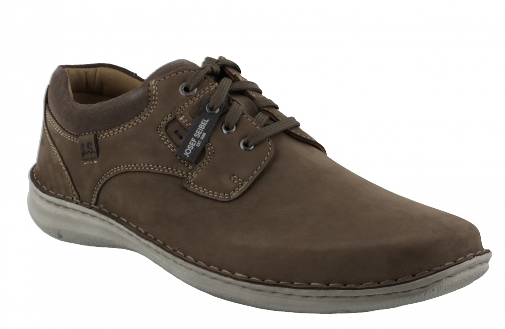 Josef Seibel ANVERS 36 Nubuck Volcano Brown Casual Shoe - Bigfootshoes