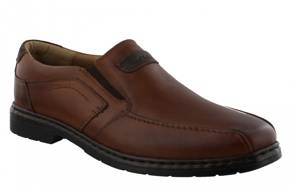 JOSEF SEIBEL ALASTAIR 03 Cognac Kombi Slip On Shoe - Bigfootshoes