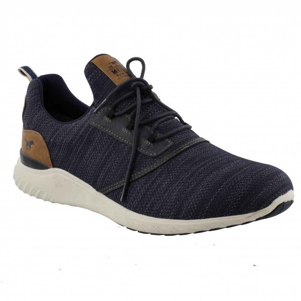 Mustang MONARCH Slip On Trainers Navy - Bigfootshoes
