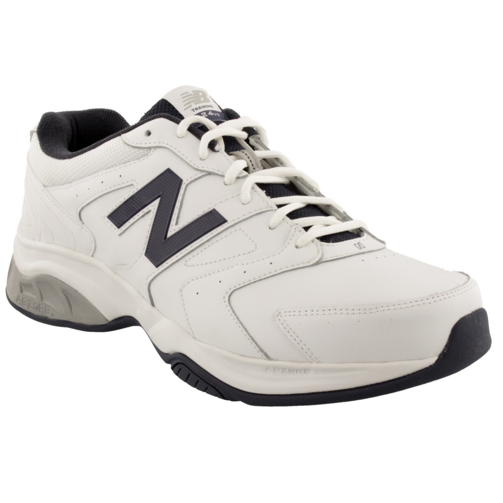 New Balance MX624-4E Xtra Wide White Trainers - Bigfootshoes