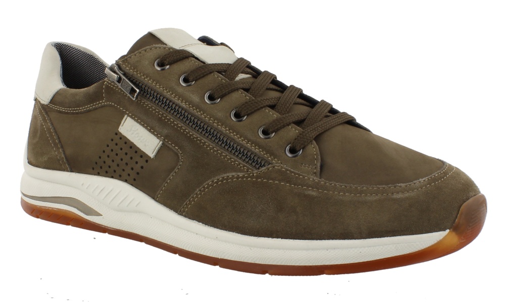 Baskets Sioux Homme Turibio - Coupe Large Confort, Semelle Gomme, Fermeture éclair, Style Décontracté - 13