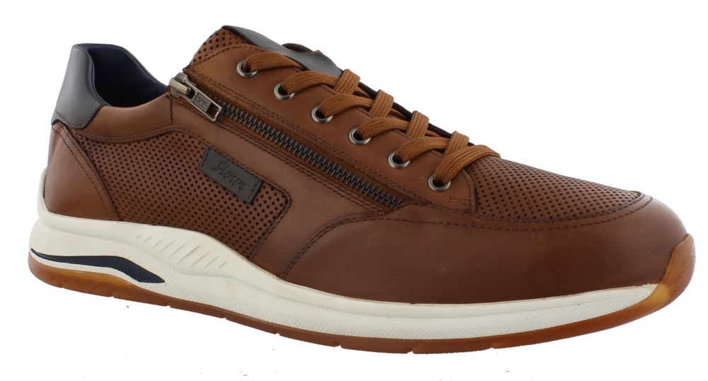 Baskets Sioux Homme Turibio - Coupe Large Confort, Semelle Gomme, Fermeture éclair, Style Décontracté - 8