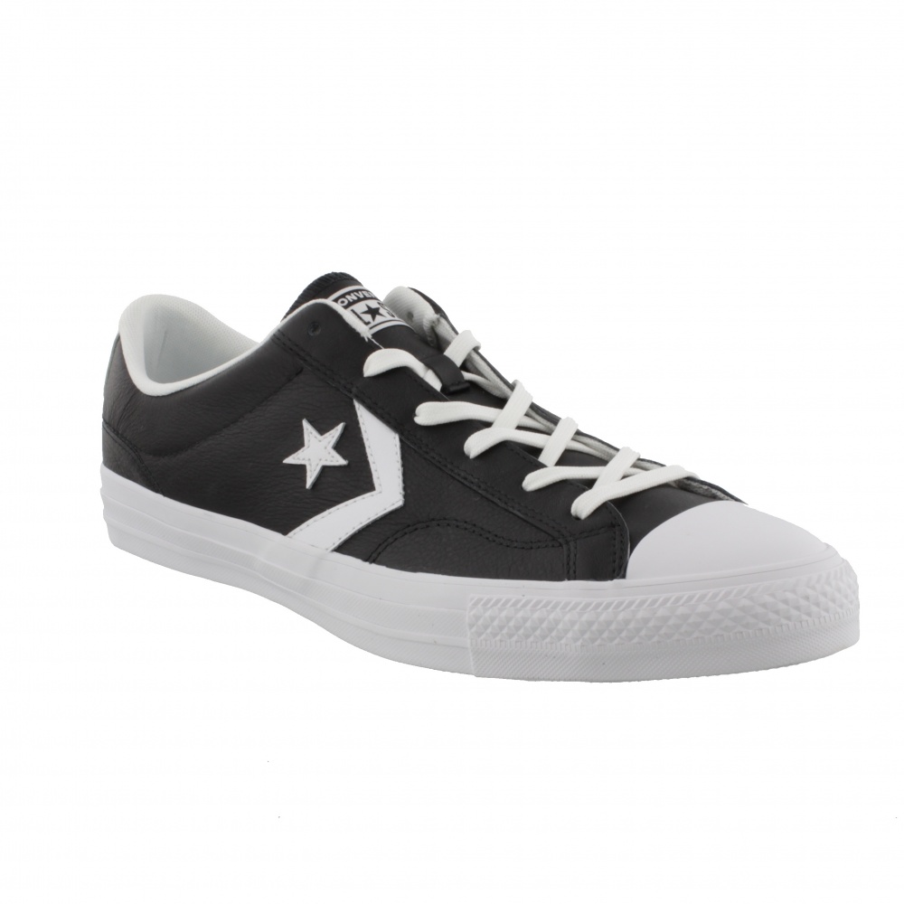 converse star player black leather