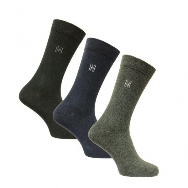 Norfolk Socks Brody 3 Pair Pack Navy